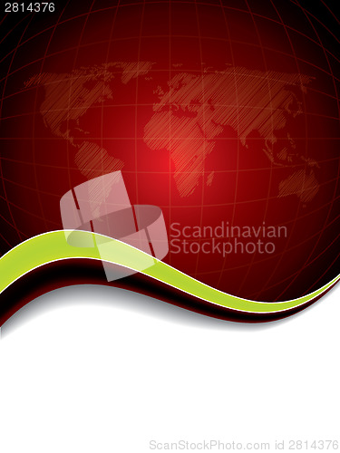 Image of Business background design with world map