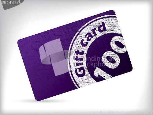 Image of Grunge gift card design with seal 