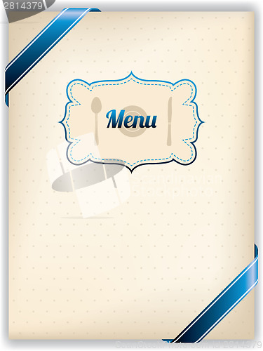 Image of Restaurant menu design in old style