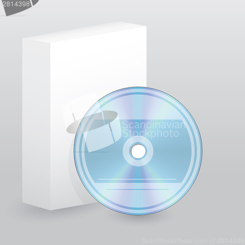 Image of Color blank disc with blank box 