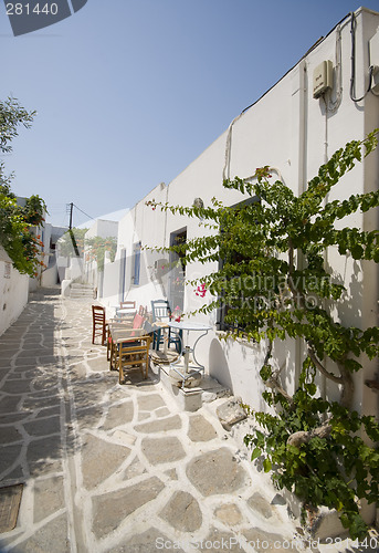 Image of greek island street scene