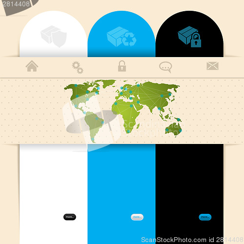 Image of Label design website template