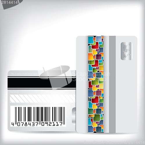 Image of Multicolor dotted loyalty card design