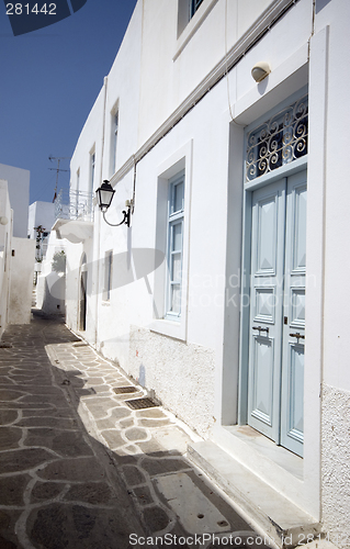 Image of greek island street scene