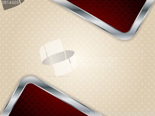 Image of Abstract design with flower textured background