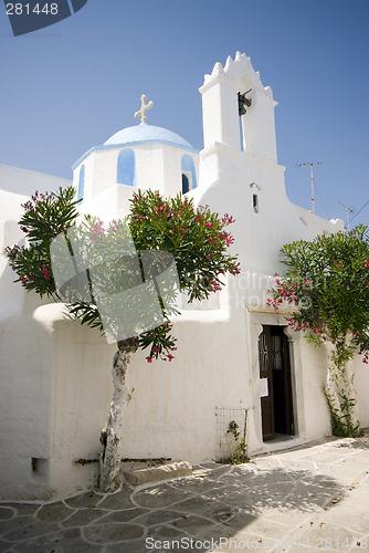 Image of greek island church