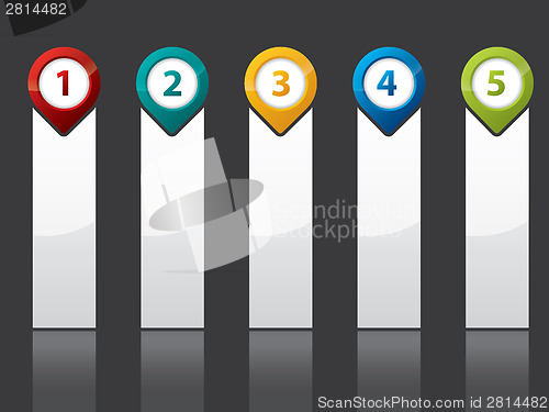 Image of Infographic labels design with pointers