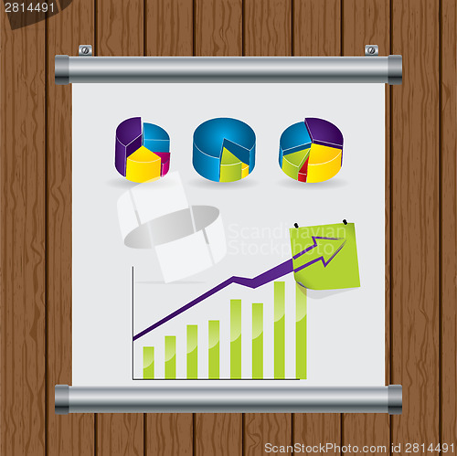 Image of Roll up display nailed to the wall