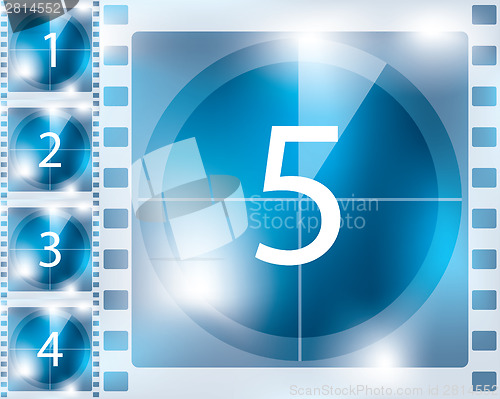 Image of Blue background countdown design