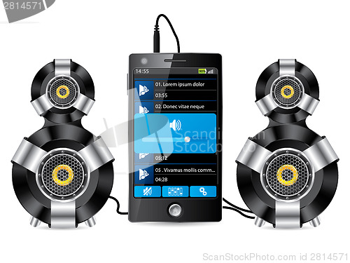 Image of Stereo speaker set with phone