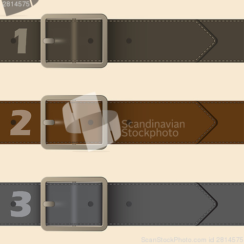 Image of Belt buckle infographic design
