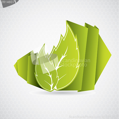 Image of Eco origami leaf 
