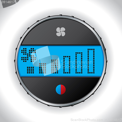 Image of Car climatronic icon with fan adjustment
