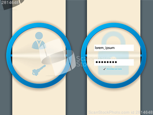 Image of Abstract login background design