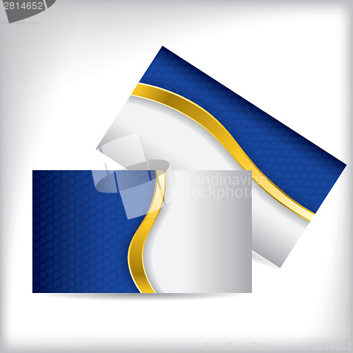Image of Gold wave business card design