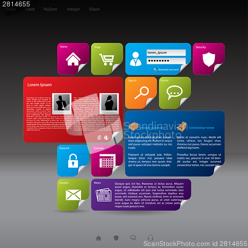 Image of Modern style website template