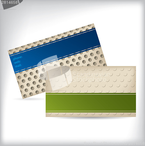 Image of Stripes and dots business card designs