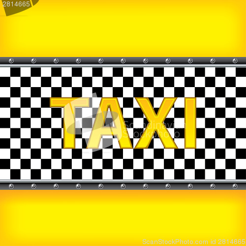 Image of Yellow background with taxi pattern