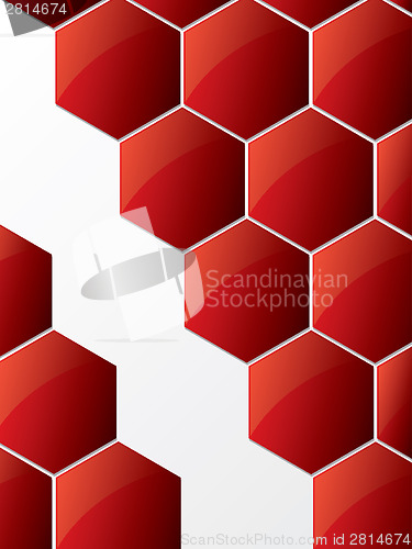 Image of Abstract hexagon background