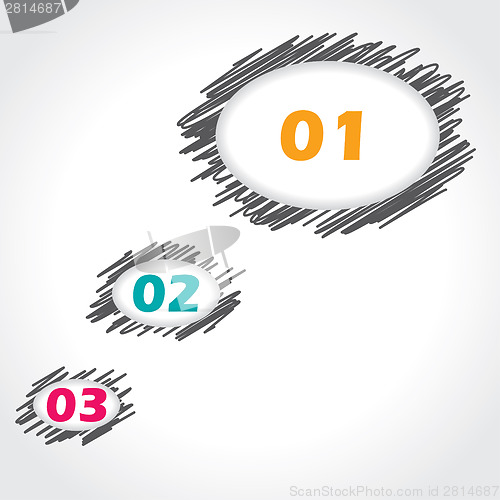 Image of Speech bubble theme infographics design