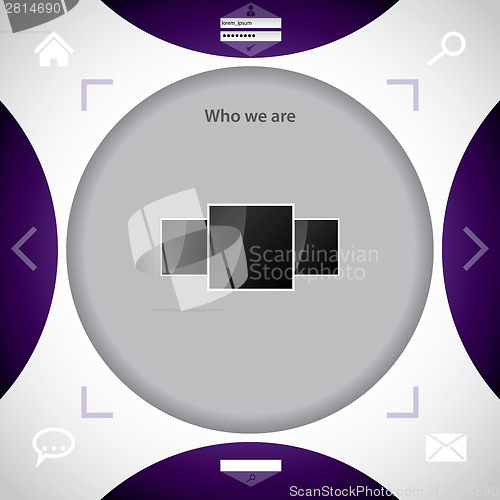 Image of Website template with abstract design