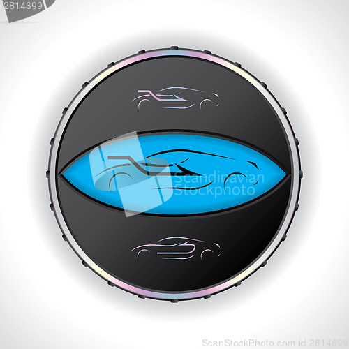 Image of Car airflow setting gauge with led