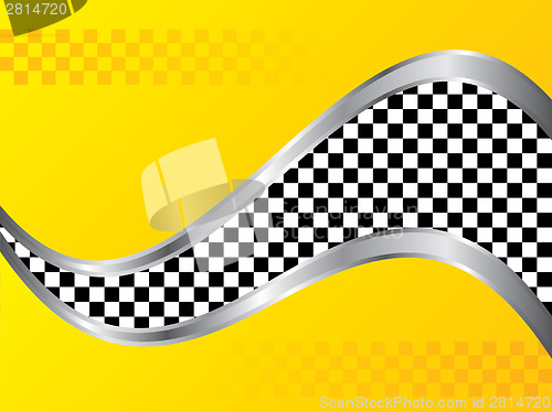 Image of Yellow taxi pattern background