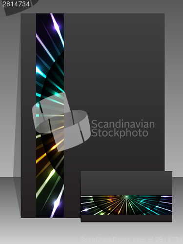 Image of Abstract business set with plasma stripe