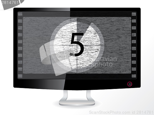 Image of Countdown in a black monitor