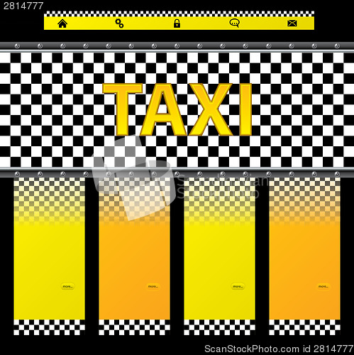 Image of Taxi company website template