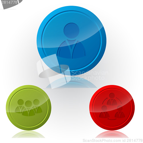 Image of Social network button designs