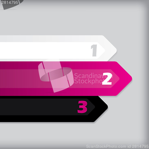 Image of Arrow shaped label set