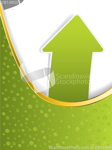 Image of Bubble brochure design with arrow