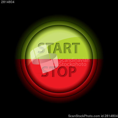 Image of Glossy start stop button