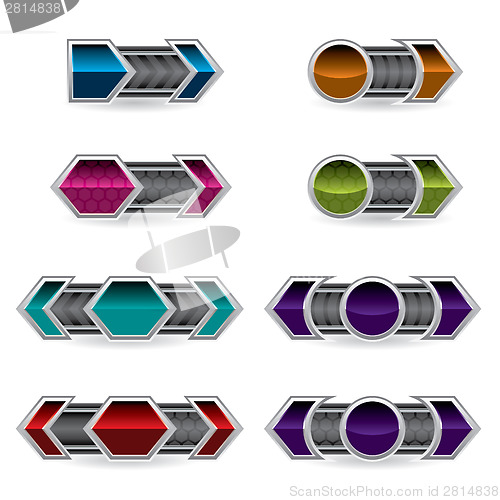 Image of Various web button designs