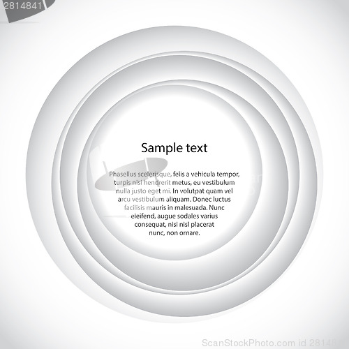 Image of Abstract background design with 3d circles