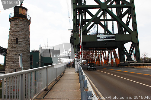 Image of Part of lift bridge.