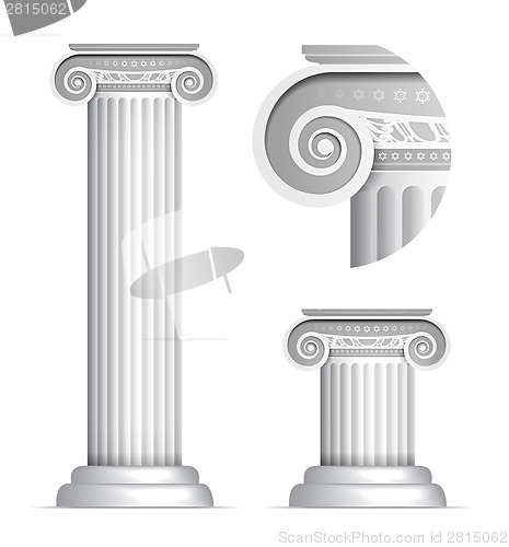 Image of Classical Greek or Roman Ionic column