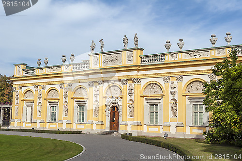 Image of Wilanow Palace, Warsaw, Poland.