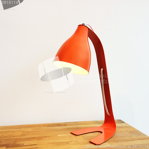 Image of Orange table lamp