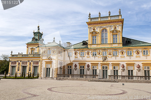 Image of Wilanow Palace, Warsaw, Poland.