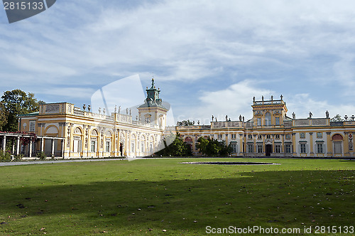 Image of Wilanow Palace, Warsaw, Poland.