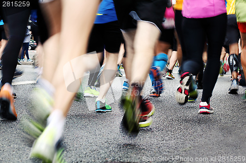 Image of Marathon runners