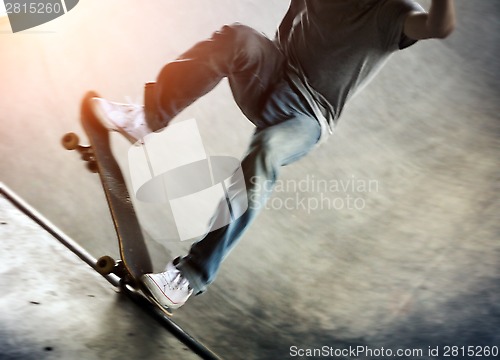 Image of Skateboarder doing a trick