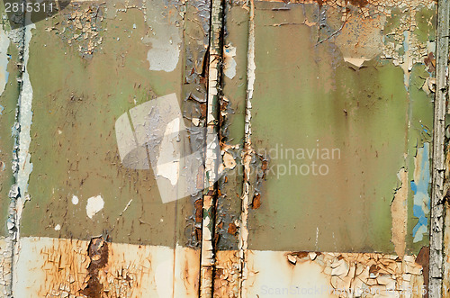 Image of old rusty metal with scratches cracks  texture  
