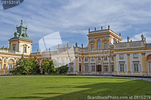 Image of Wilanow Palace, Warsaw, Poland.