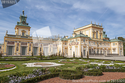 Image of Wilanow Palace, Warsaw, Poland.