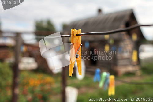 Image of yellow Clothespin