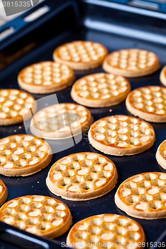 Image of honey cookies on baking sheet