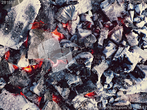 Image of incandescent coal background